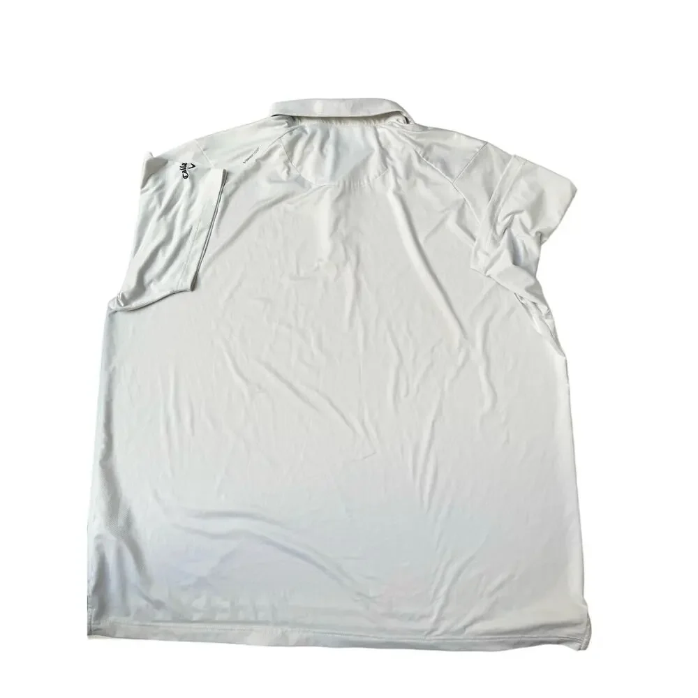 Callaway Men's Swing Tech Solid White Opti Dri Polo 3X - Picture 7 of 10